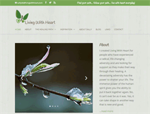 Tablet Screenshot of livingwithheart.com